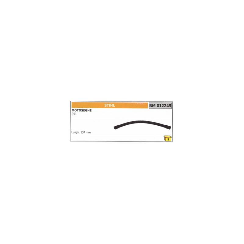 foto del prodotto tubo pescamiscela stihl motosega 051 lunghezza 137 mm codice 012245