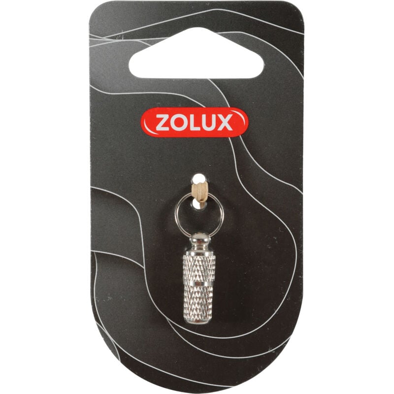 foto del prodotto tubo porta indirizzo metallico per cani e gatti zolux
