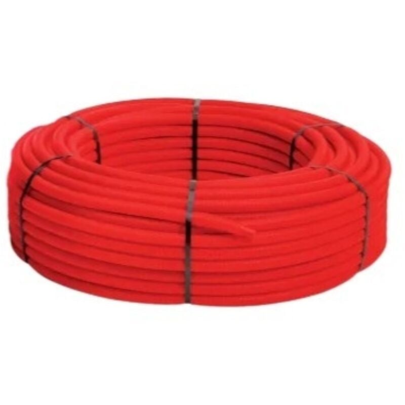foto del prodotto tubo preriscaldato rosso 16 per bobina da 25 m