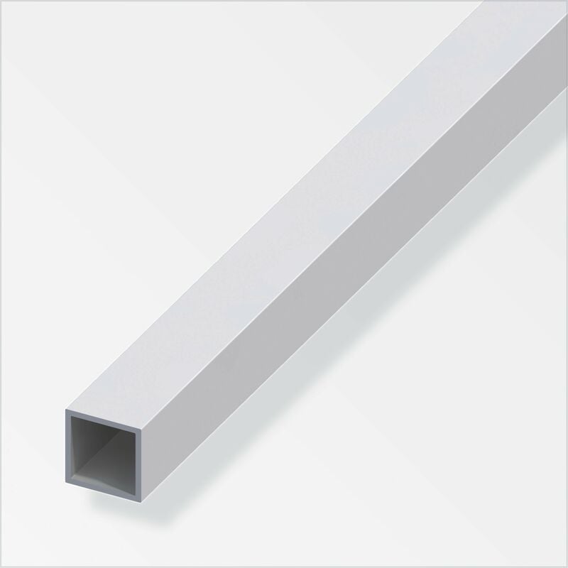 foto del prodotto tubo quadrato 20x20x1,5 alluminio argigento 1metro