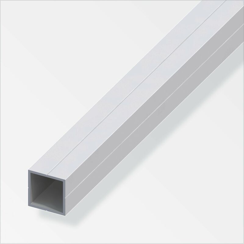 foto del prodotto tubo quadrato 23,5 alluminio argento 1 metro
