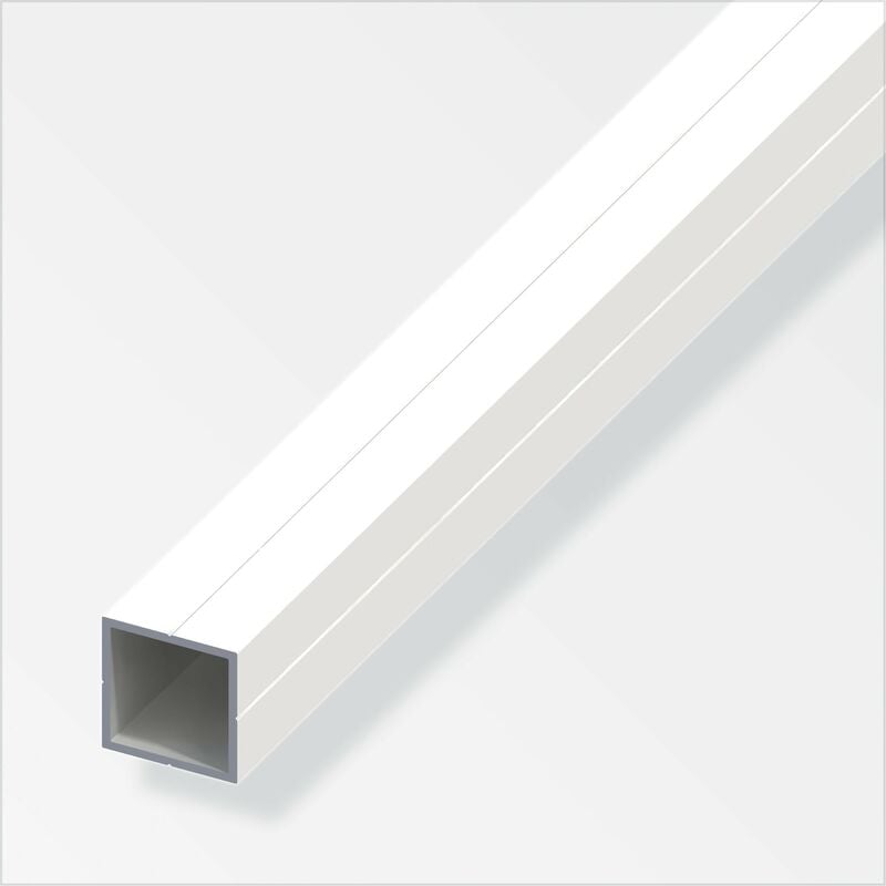 foto del prodotto tubo quadrato 23,5 pvc bianco 0,3 metri