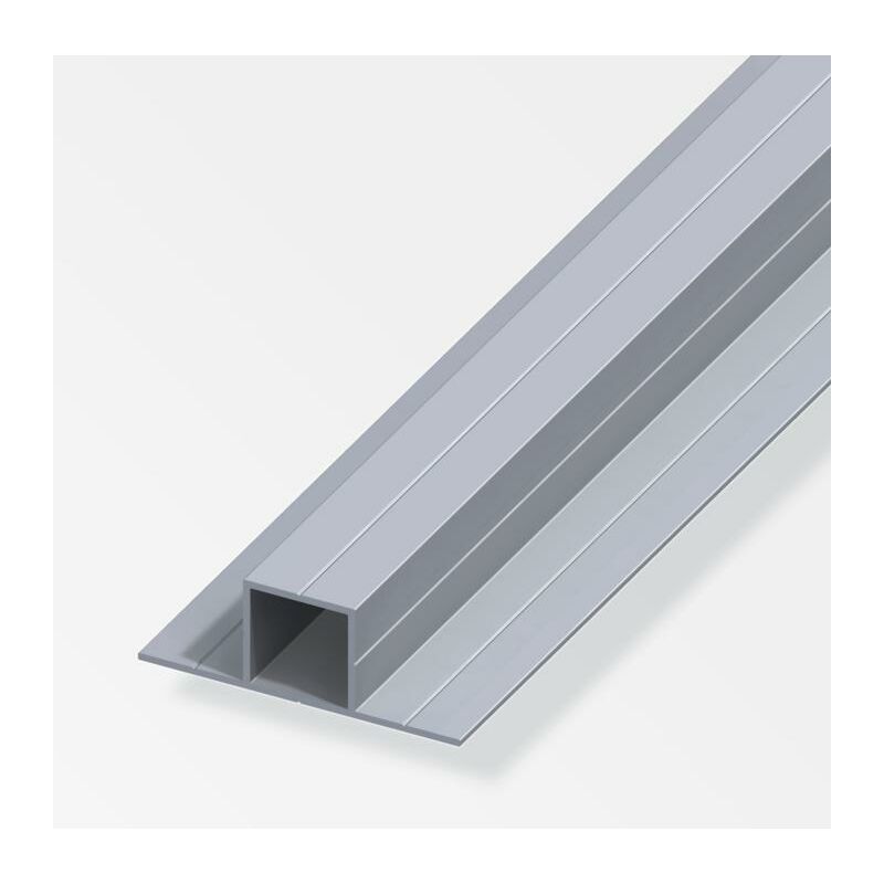 foto del prodotto tubo quadrato alfer aluminium con 2 lati da 180 gradi 20x20x1mm 1m 26090