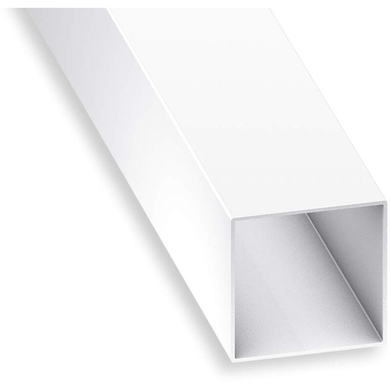 foto del prodotto tubo quadrato in pvc bianco 15 x 15 x 1 mm 1 m cqfd
