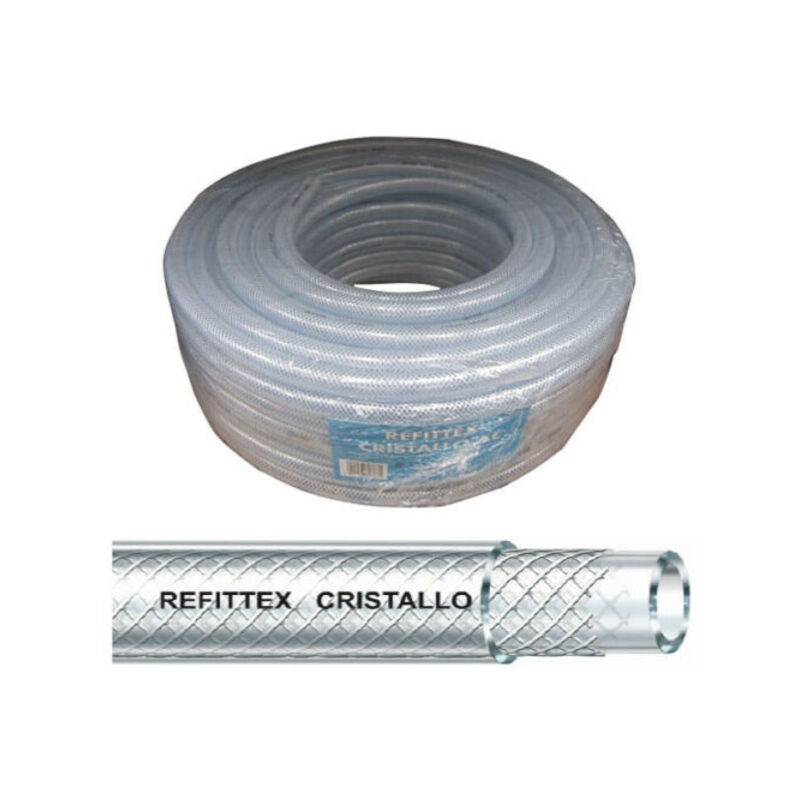 foto del prodotto tubo re fitt ex cristallo 12,5x18,5 extra fitt ld combo a spirale in pvc mt lineare
