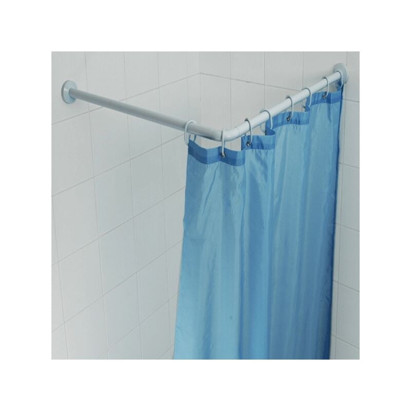 foto del prodotto tubo reggitenda in alluminio 80 170 cm bianco