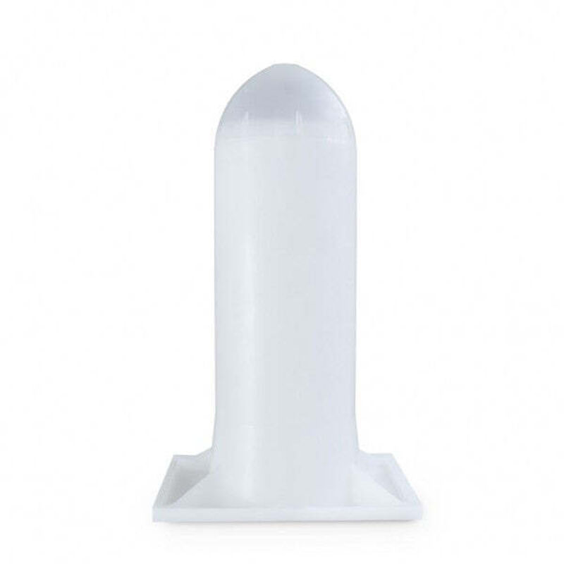 foto del prodotto tubo rigido per carico rete salumi con ogiva in polietilene alimentare -140 mm