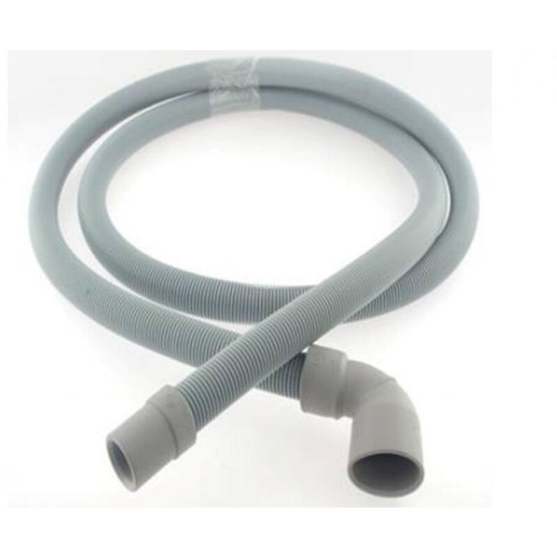 foto del prodotto tubo scarivo acqua lavatrice curva attacco grosso 30mm lunghezza 2,0 mt