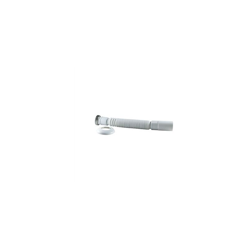 foto del prodotto tubo sifone estensibile bianco con dado metallico 11 2x40 cis