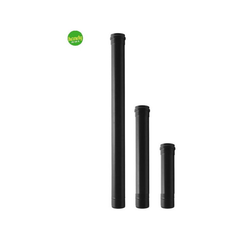 immagine 0 del prodotto tubo smaltato save per stufe a pellet 100 mm lunghezza 100 cm colore nero opaco