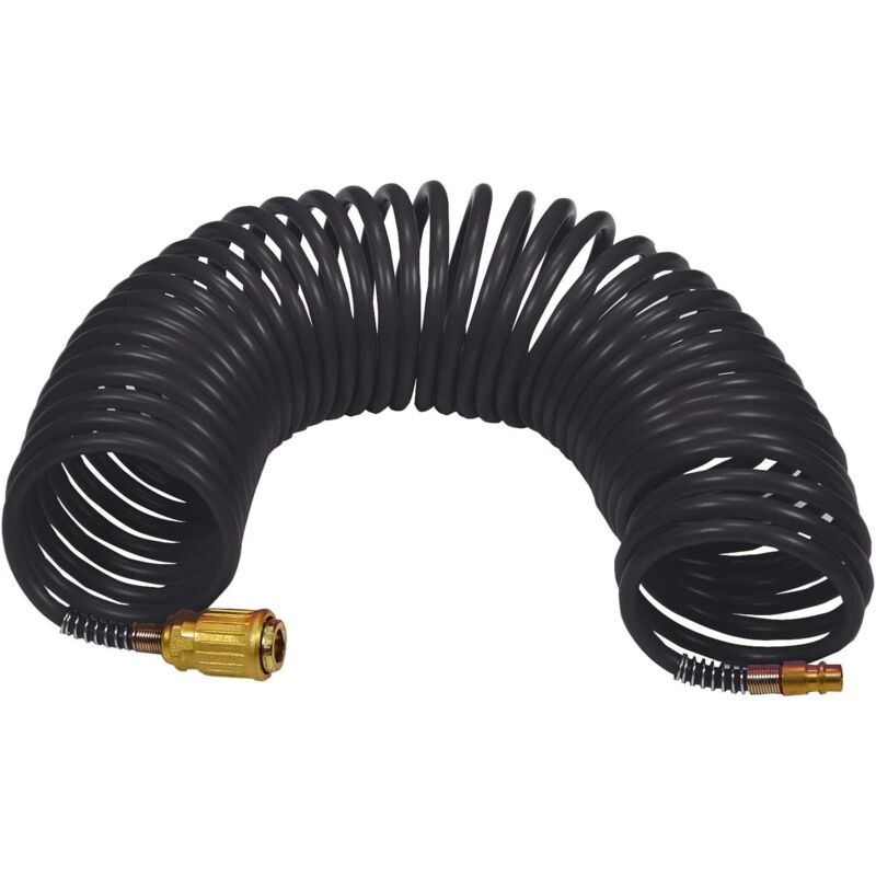 foto del prodotto tubo spiralato aria compressa 6x8 5 metri con attacco rapido stanley