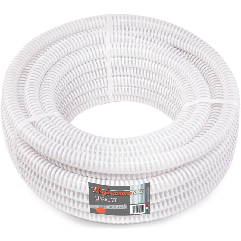 foto del prodotto tubo spiralato in pvc per uso alimentare 25mt diametro 50mm interno