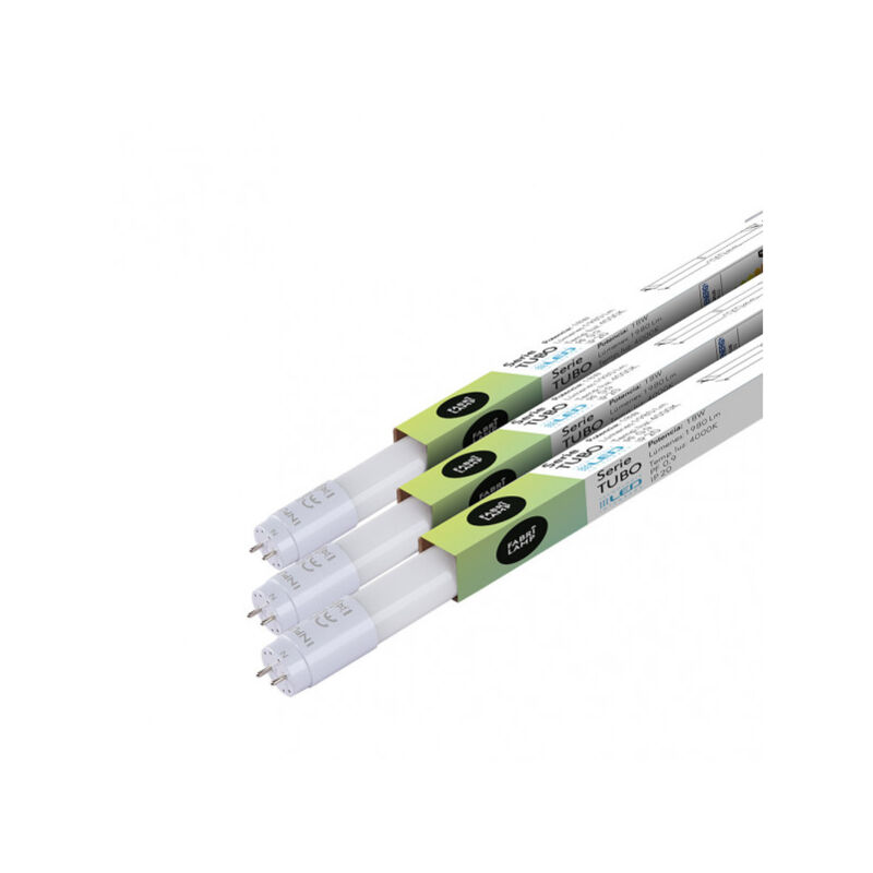 foto del prodotto tubo t8 18w 1800lm 4000k 120x2,6x2,6 cm fabriplus