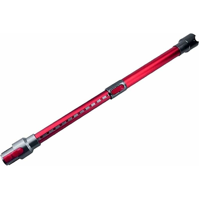 foto del prodotto tubo telescopico compatibile con dyson v11 v10 v8 v7 tubo di prolunga in alluminio estensibile 45 cm 70 cm rosso 