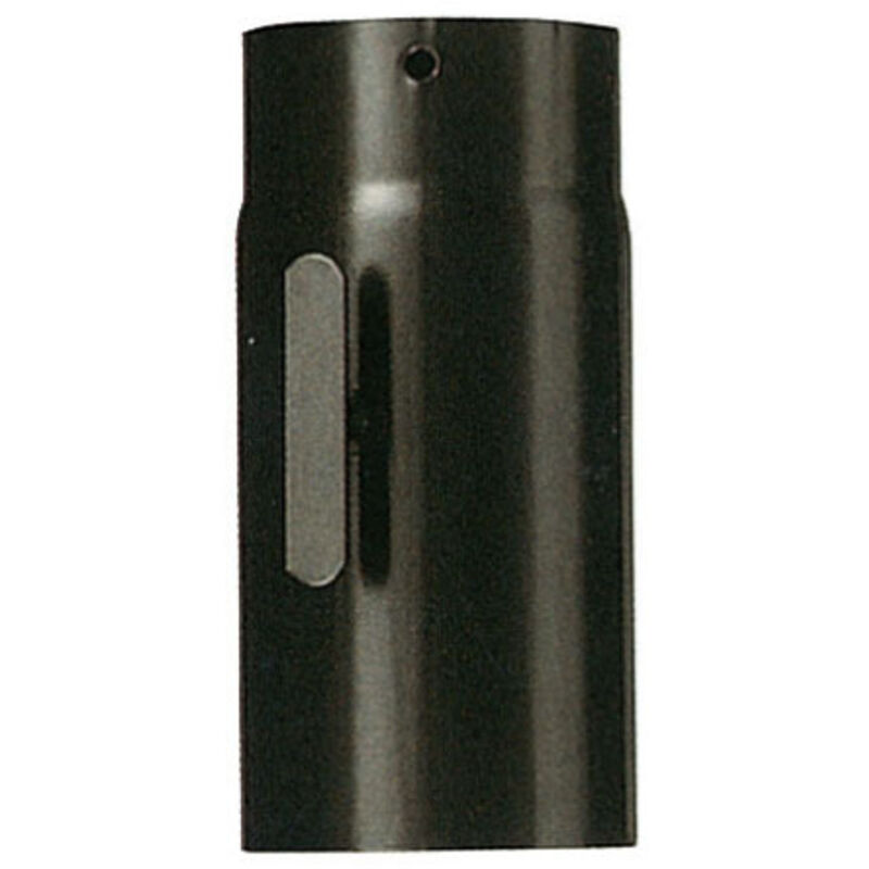 foto del prodotto tubo tronchetto acciaio porcellanato nero 120 mm 12 cm con serranda