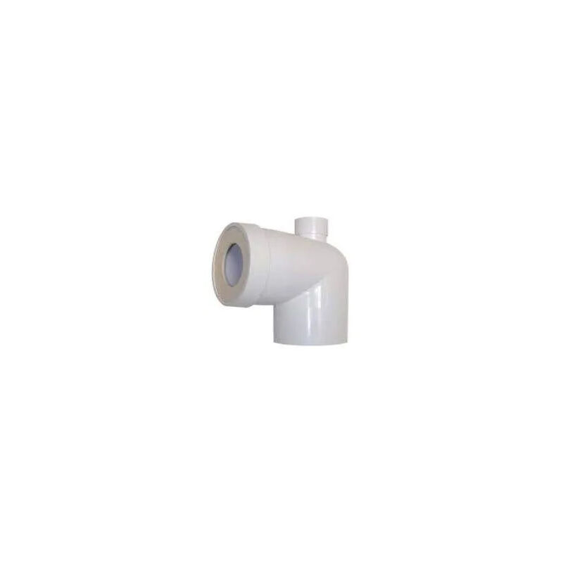 foto del prodotto tubo wc maschio d.93mm con rubinetto superiore femmina d.40mm.