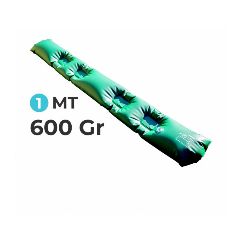 foto del prodotto tubolare salsicciotto in pvc rinforzato antivento antiribaltamento per telo di copertura invernale per piscina mt. 1 da 600 gr mq 2