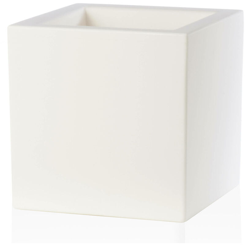 foto del prodotto tulli vaso 50x50x50cm in resina schio cubo essential 50 bianco