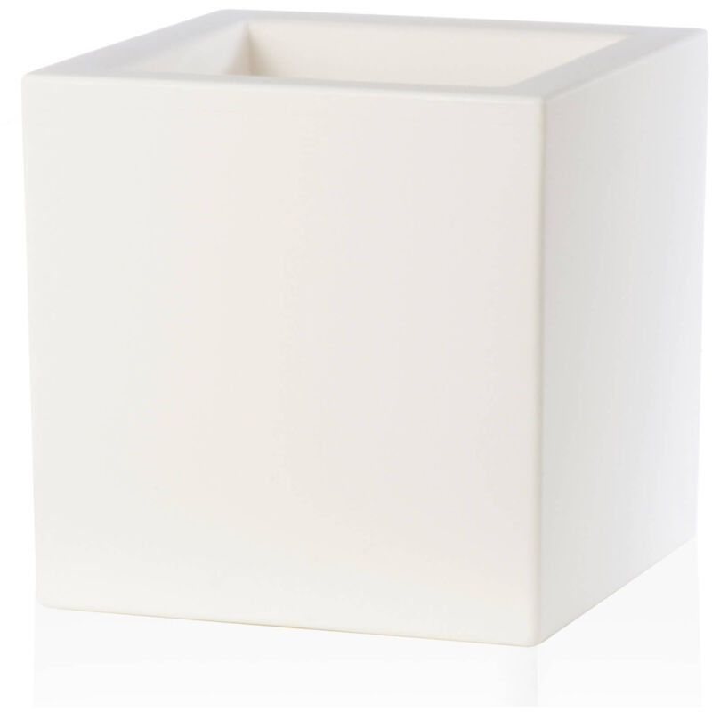 foto del prodotto tulli vaso 58x58x58cm in resina schio cubo essential 60 bianco