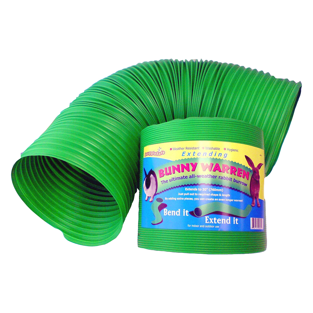 foto del prodotto tunnel per conigli snugglesafe bunny warren 21 x 76 cm