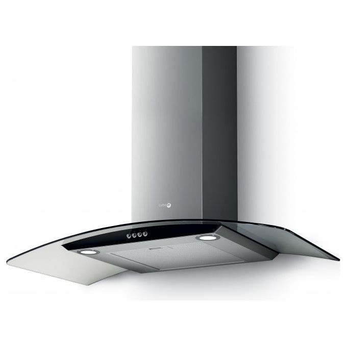 foto del prodotto turboair iris ix bl a 90 pb prf0113928a cappa da incasso, aspirante, 90 cm, classe c, comandi meccanici, 3 velocita , nero