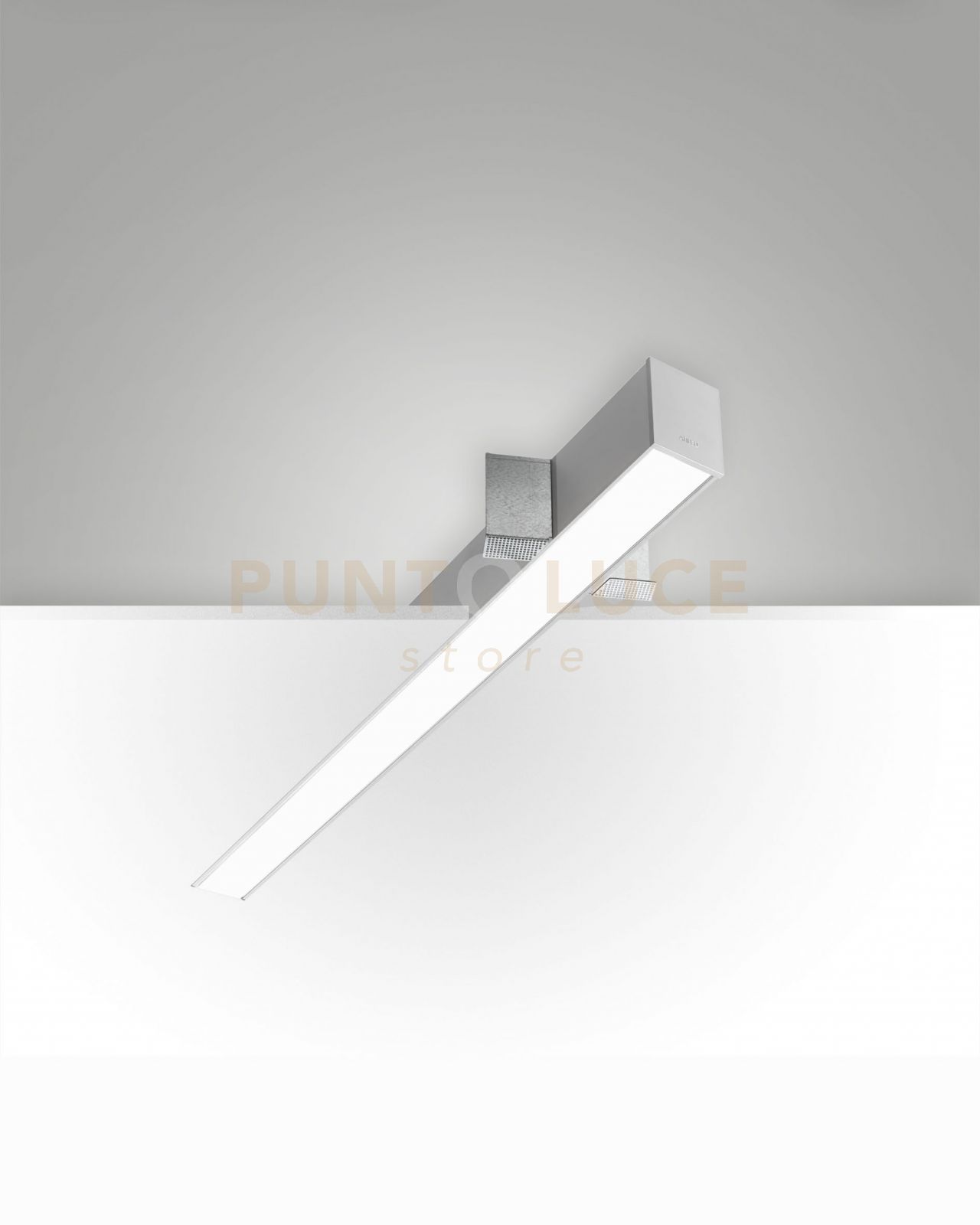 foto del prodotto turner incasso a raso alluminio 29w 4000k 3570lm opale ip40 100cm