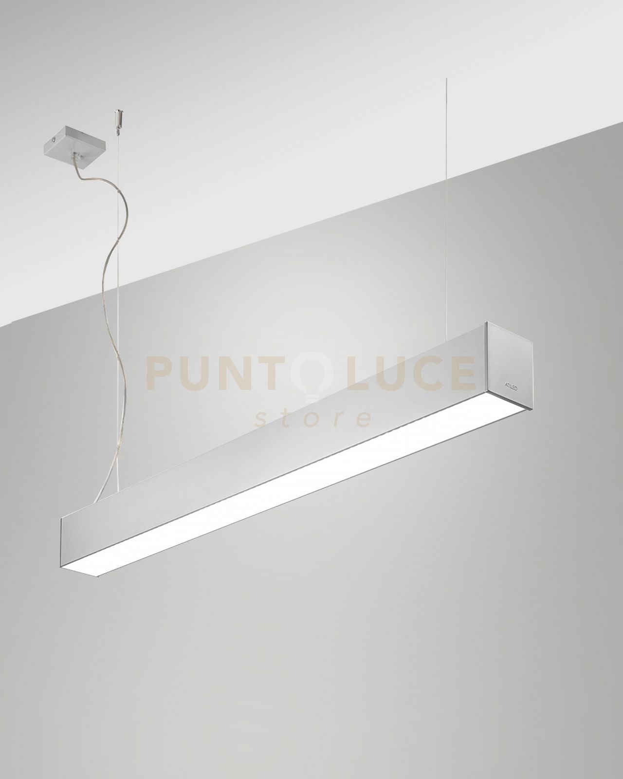 immagine 0 del prodotto turner sospensione alluminio led 29w 3000k 3470lm opale ip40 100cm