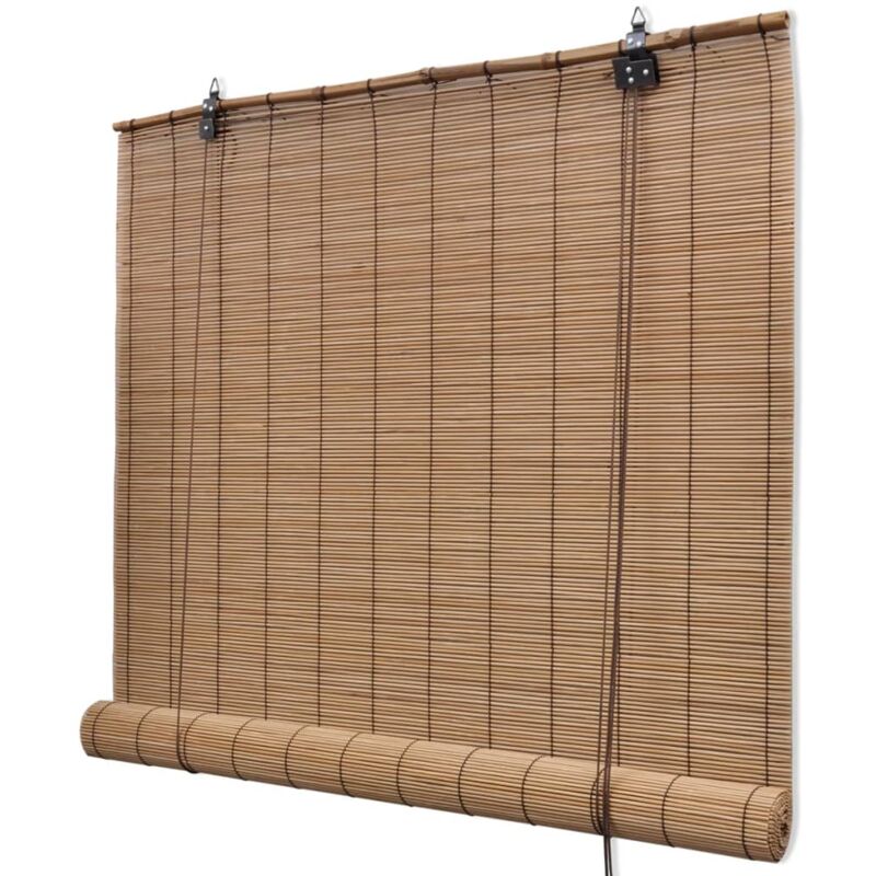 foto del prodotto tuserxln tende a rullo in bamb marrone 120x220 cm