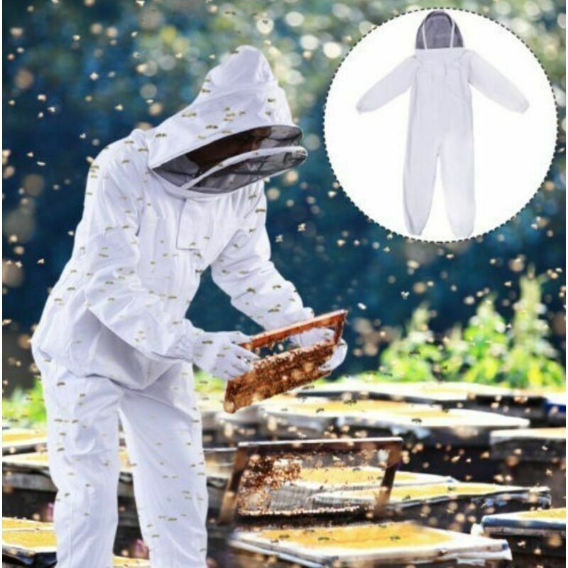 foto del prodotto tuta da apicoltore traspirante lablanc, anti puntura, per catturare api e miele, abbigliamento per apicoltura rimovibile, xl, sottile
