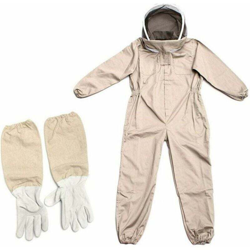 foto del prodotto tuta da apicoltore tuta da apicoltore professionale con guanti indumenti protettivi con cappuccio per apicoltori attrezzatura repellente per vespe,