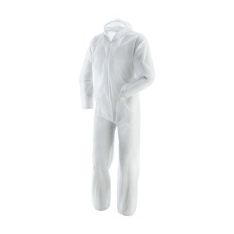 foto del prodotto tuta da lavoro monouso colore bianco tg.xl 40gr.