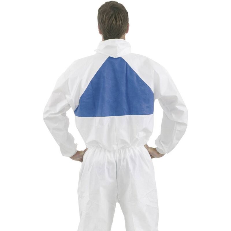 foto del prodotto tuta di protezione modello 4540 3m 4540 l taglia l bianco, blu