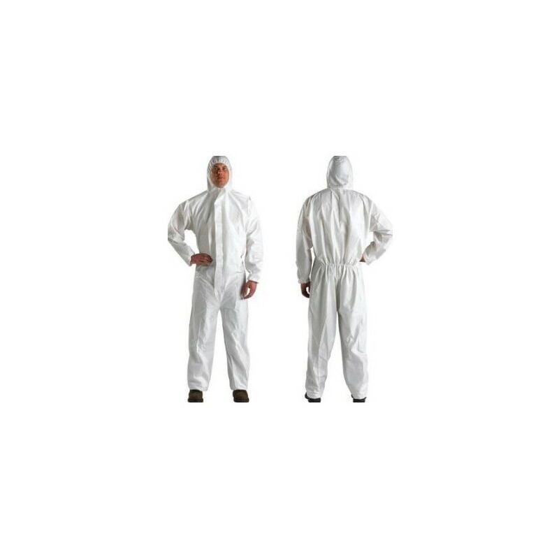 foto del prodotto tuta monouso dpi cat.iii tipo 5 6 ce-0624 tg.xl bianca pz 1,0