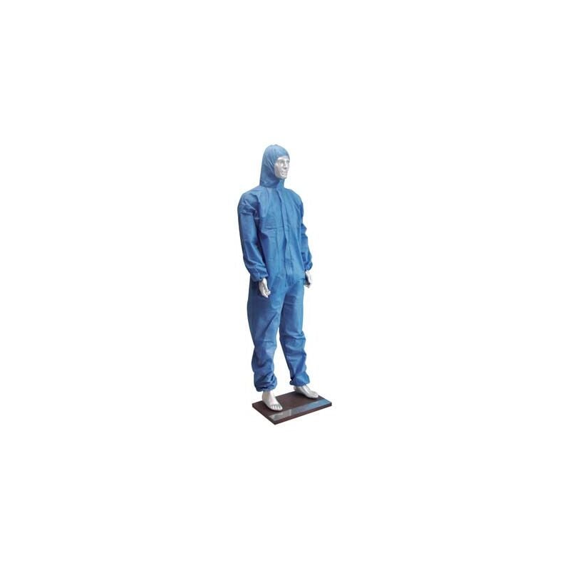 foto del prodotto tuta monouso hand tnt blu l
