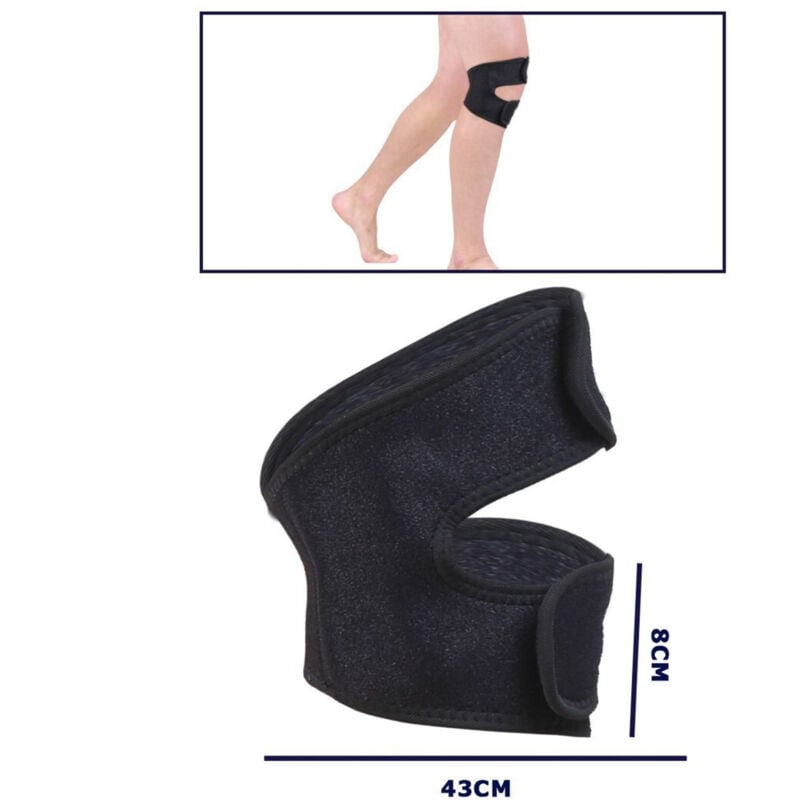 foto del prodotto tutore doppio per ginocchio fascia per corridori supporto tendine rotuleo - - trade shop traesio