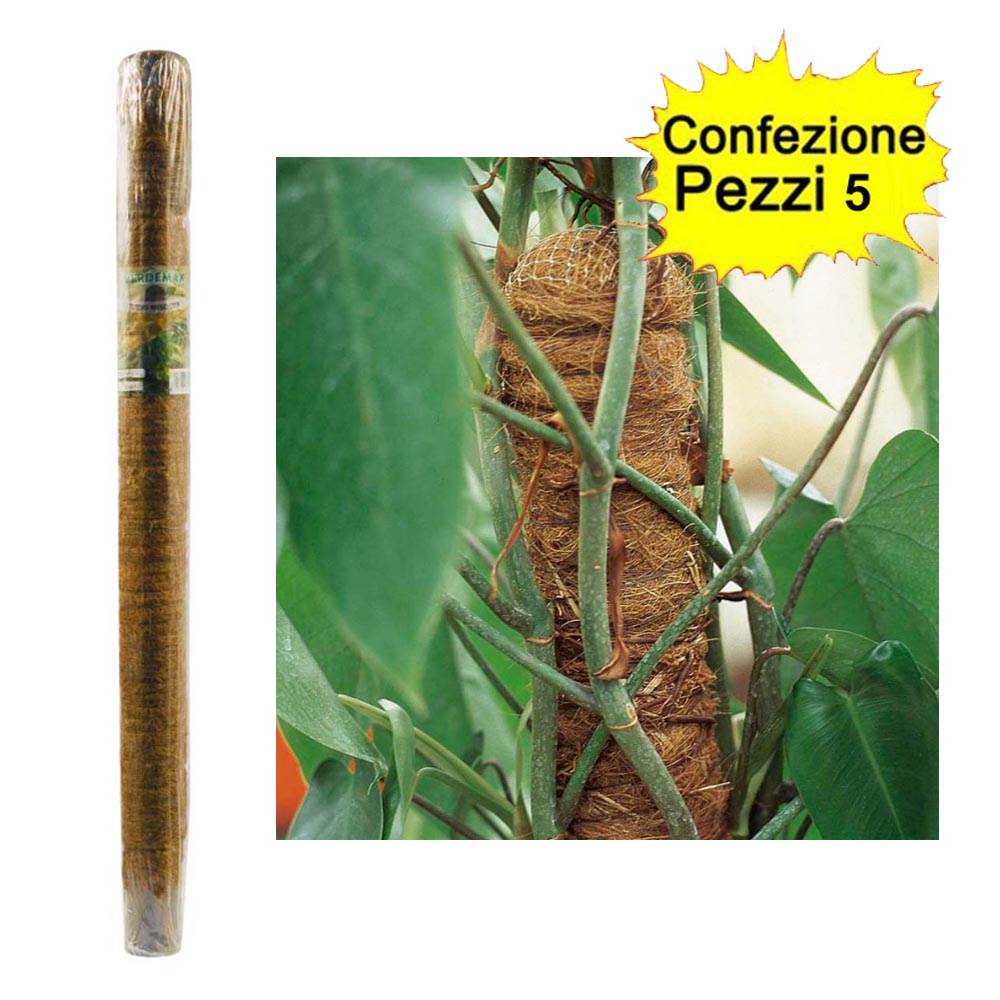 foto del prodotto tutori muschiati piante rampicanti e in vaso 5 pezzi 50 mm x altezza 100 cm