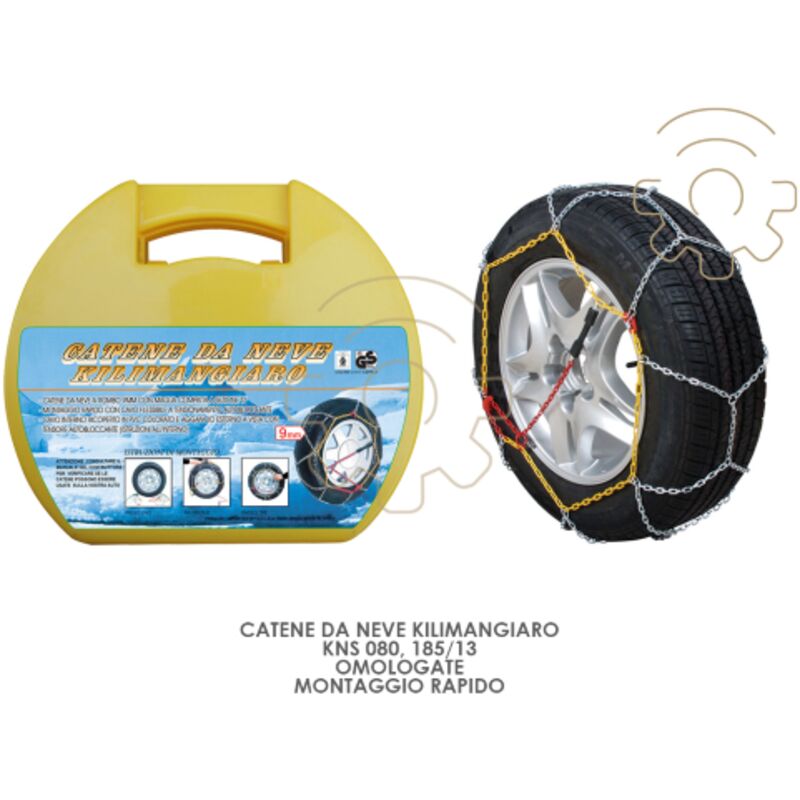 foto del prodotto tuttacasa catene da neve kilimangiaro kns 080 185 13 omologate montaggio rapido