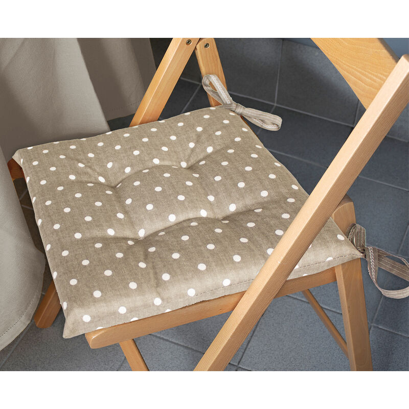 foto del prodotto tuttacasa cuscino creta cm.40x40x5 pois tortora 1808. prezzo per 1 pezzo.