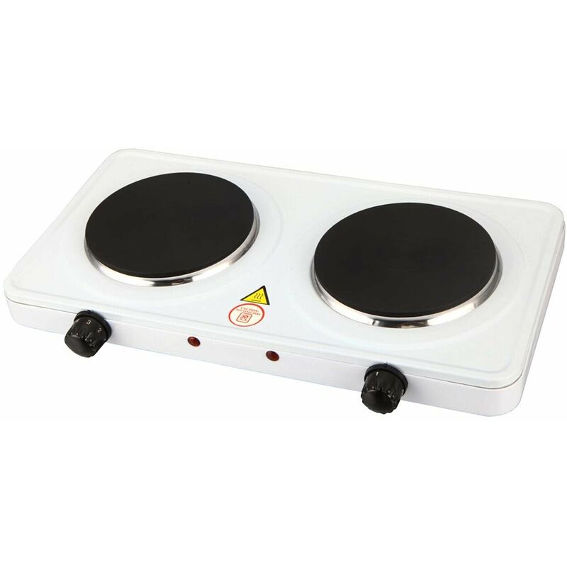 foto del prodotto tuttacasa fornello elettrico con 2 piastre 2000w 43x22xh7,5 cm
