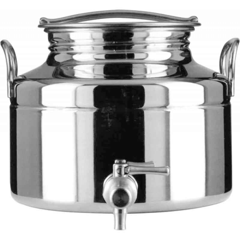 foto del prodotto tuttacasa fustino x olio 5lt acciaio inox 18 10 con rubinetto