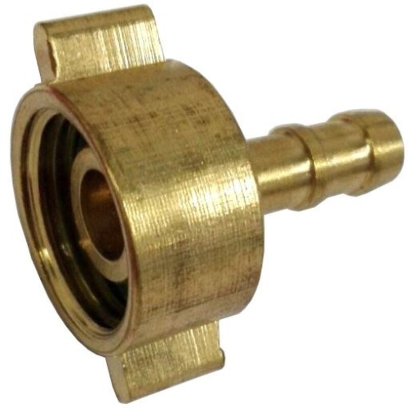 foto del prodotto tuttacasa girello in ottone stampato con portagomma per tubi di 1 4 x 8 mm
