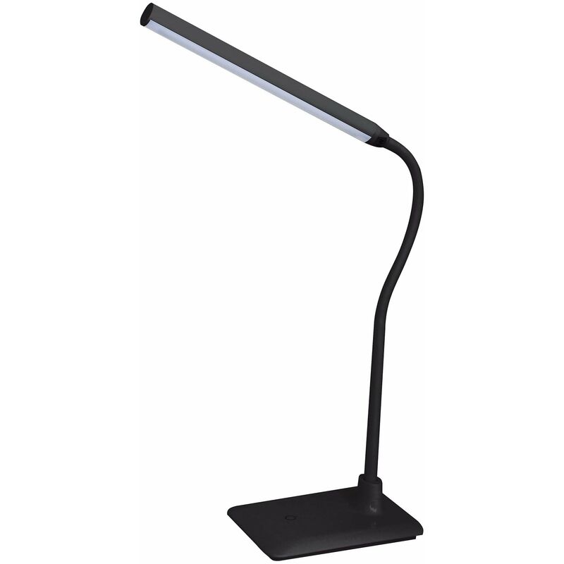foto del prodotto tuttacasa lampada scrittoio slim led smd 6w 510 lm h41 cm regolazione touch 4 livelli nero
