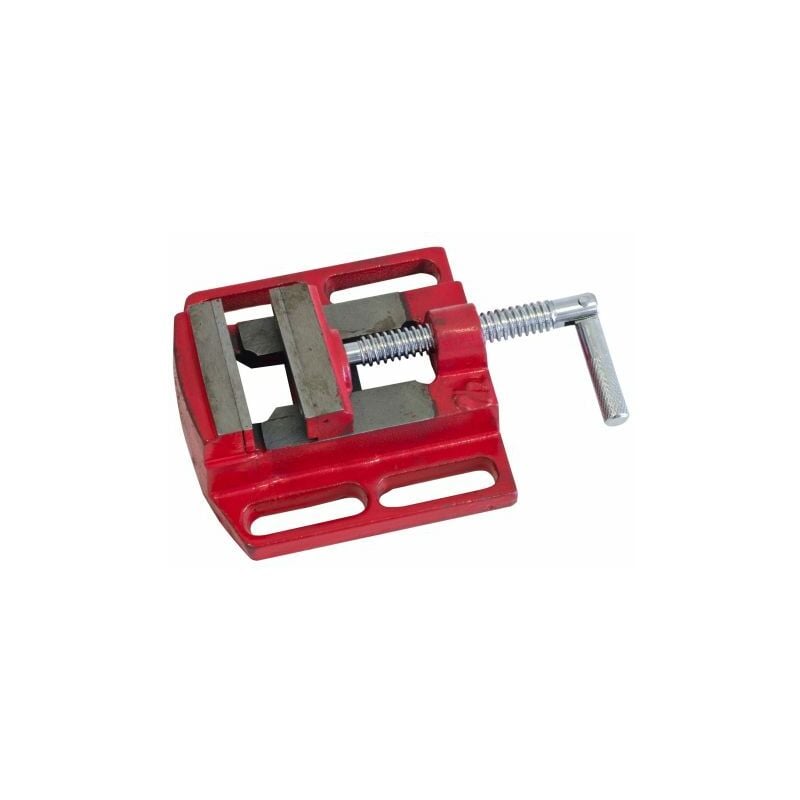 foto del prodotto tuttacasa - morsa a ganasce 75mm per trapano a colonna in metallo - misura 14,5 x16,5 x5,8 cm