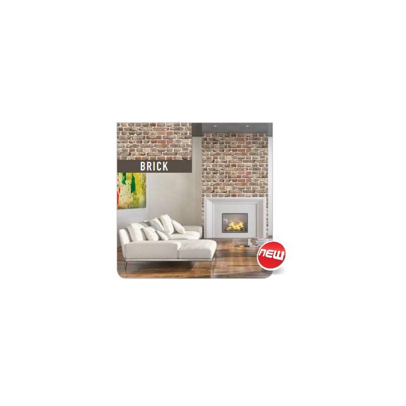 foto del prodotto tuttacasa polimark plastonda lastra polipropilene effetto decorativo decor brick 50x100 cm 3 cod. 8017