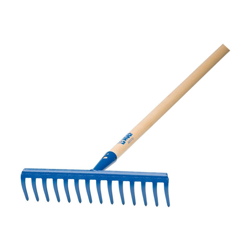 foto del prodotto tuttacasa rastrello 14 denti con manico mod.lusso. prezzo per 1 pezzo.