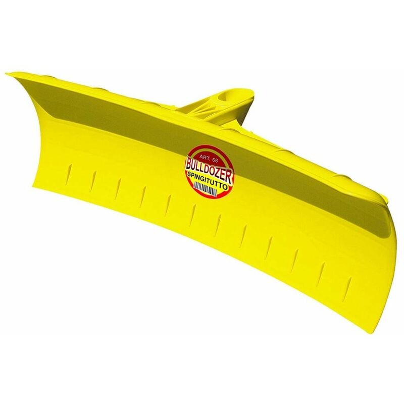 foto del prodotto tuttacasa spingitutto 60 cm spalaneve buldozer in plastica abs giallo senza manico professionale