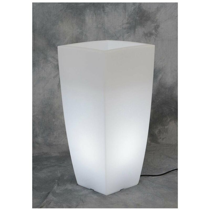 foto del prodotto tuttacasa - vaso home light quadro cm.40x40x90h.ghiac/bia
