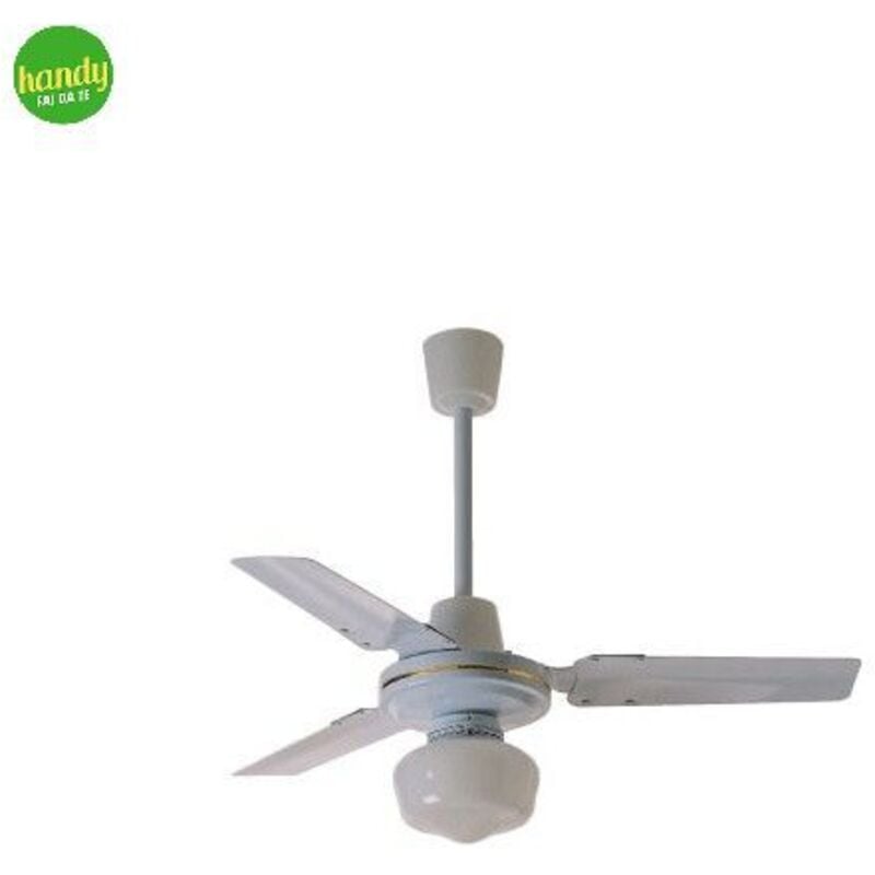 foto del prodotto tuttacasa ventilatore da soffitto 3 pale con lampadina e27 zephir zfs8093 92cm bianco