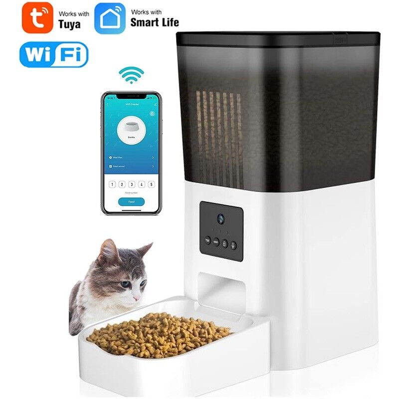 foto del prodotto tuya alimentatore automatico per animali domestici smart wifi con telecamera