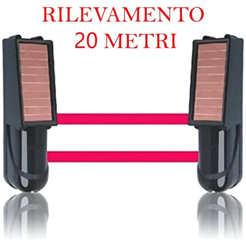 foto del prodotto tuya barriera perimetrale wireless a raggi infrarossi con pannello solare 3 rilevamento 20 m